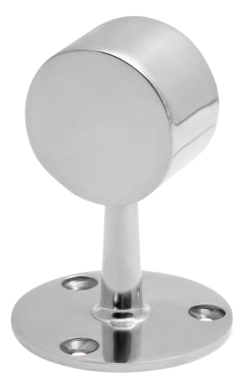 Short Flat End Post 2.0" - All finishes Polished Chrome