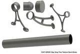 Commercial Grade Foot Rail Kit  -  Bay Gray Fine Texture Semi-Gloss