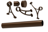 Commercial Grade Foot Rail Kit - 2.0" OD Oil-Rubbed Bronze