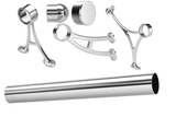 Juego de rieles para los pies - 2.0" OD Acero inoxidable pulido