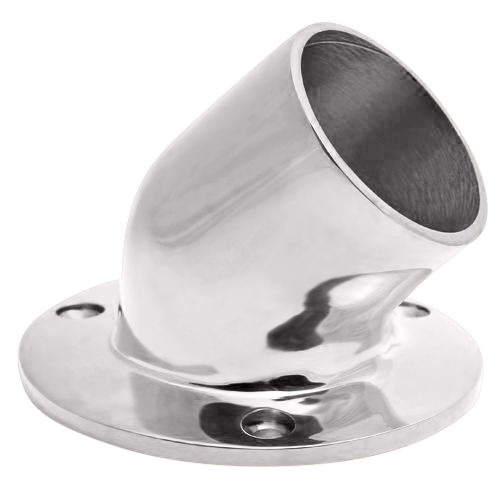 45 Degree Angle Flange (2"OD) - All finishes Polished Brass