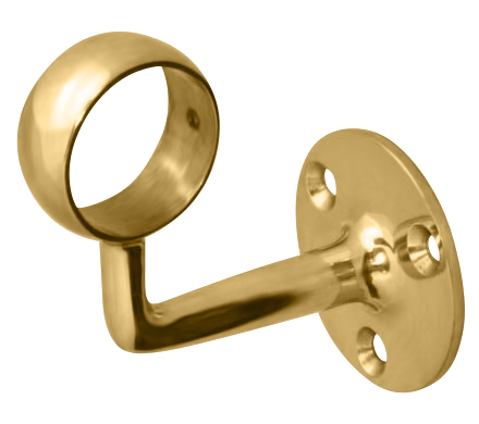 90 Degree Closed Loop Handrail Bracket for 2" OD Tubing - All finishes Polished Chrome