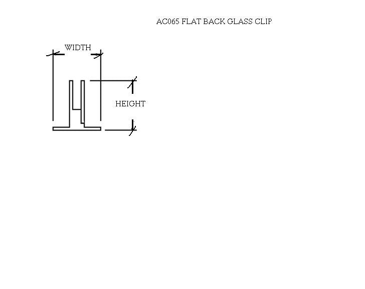 Flat Glass Clips (1/4" glass) - All finishes