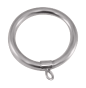 Curtain Ring for 1.5" tubing (2" Opening) Satin Chrome