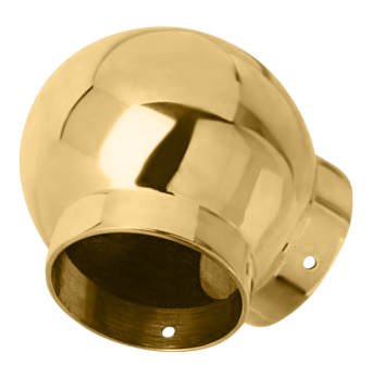 Ball 90 Elbow 2.0" - All finishes Polished Brass