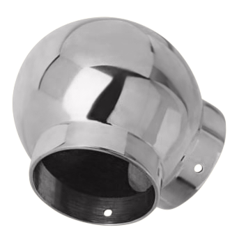 Ball 90 Elbow 1.0" - All finishes Polished Chrome
