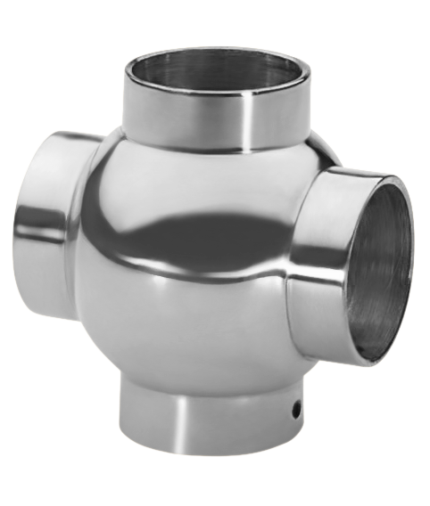 Ball Cross 1.0" - All finishes Satin Chrome