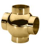 Ball Cross 1.0" - All finishes Polished Brass