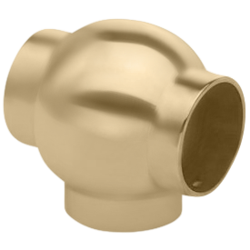 Ball T 1.5" - All finishes Satin Brass