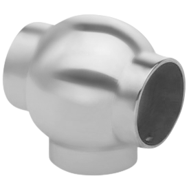Ball T 1.5" - All finishes Satin Stainless Steel