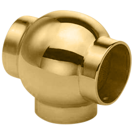 Ball T 1.5" - All finishes Polished Brass
