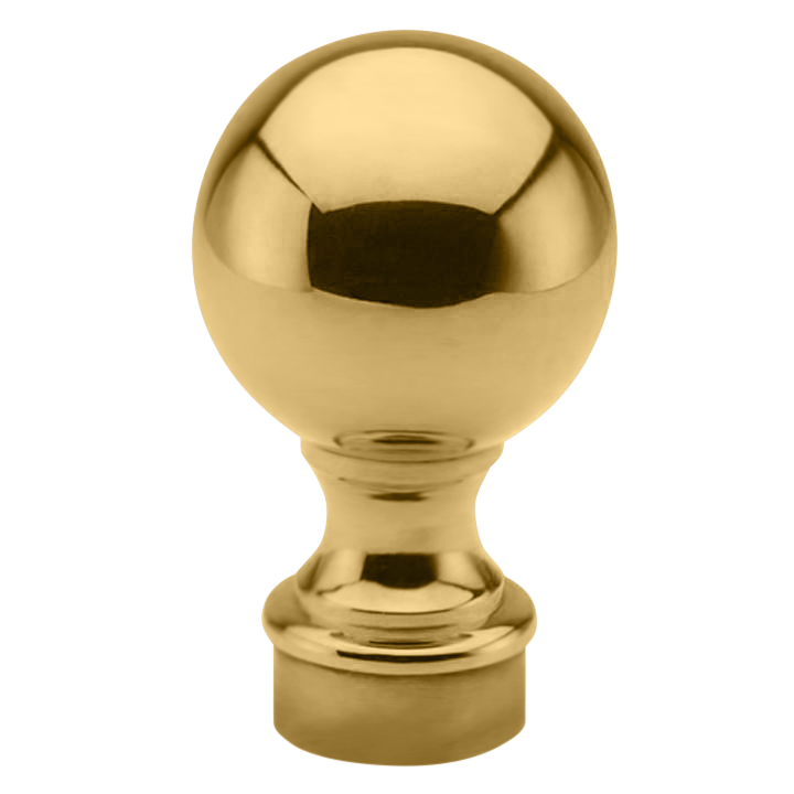 Ball Top 1" - All finishes Polished Brass
