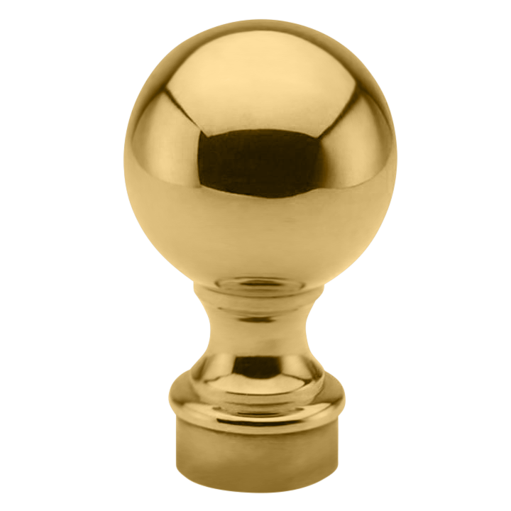 Ball Top 1.5" - All finishes Polished Brass