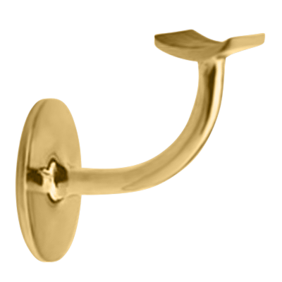 Blind Stud Handrail Bracket 1.5" (Brass 2 1/2" C /L, Stainless 2 5/8" C/L) - All finishes Polished Brass