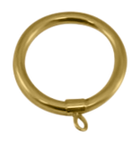 Brushed Brass Curtain Ring 2.0" (3 1/16" OD, 2.5" ID) Satin Brass