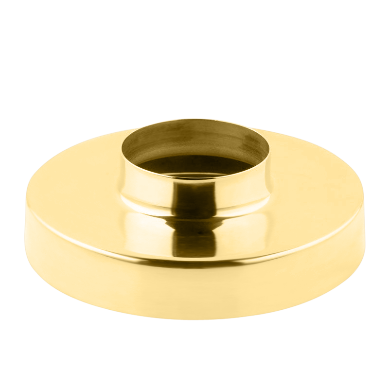 Cast Flange Cover 3.0" - All finishes - All finishes Polished Brass