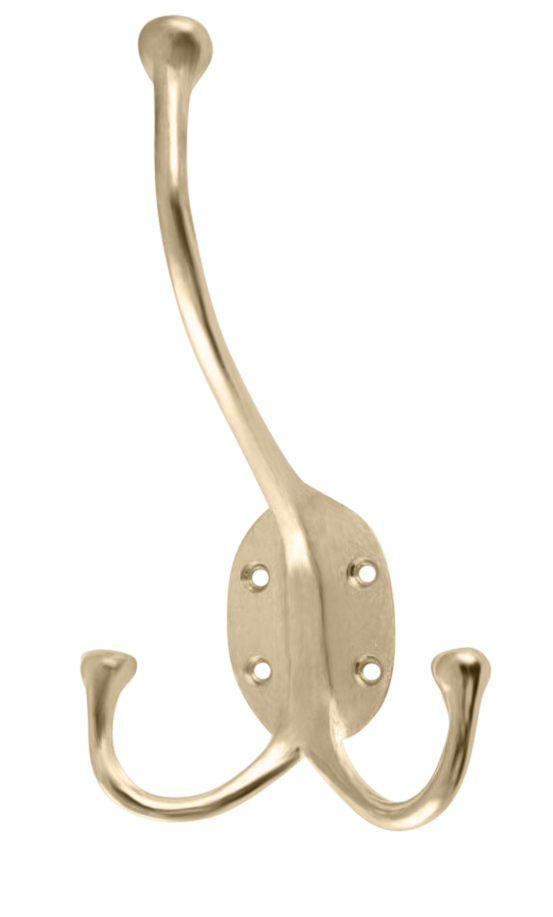 Coat Hook - All finishes Satin Brass