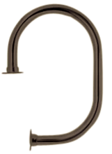 Commercial Service Separation Rail - Oil-Rubbed Bronze Finish , 2"OD with Flanges