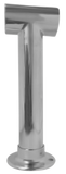 Custom Height T-Bracket for 2.0" OD Tubing with flange - All finishes except brass Satin Stainless
