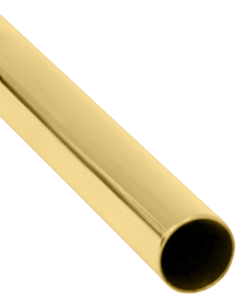 Cut to Length Polished Brass foot rail tubing 2.0" OD