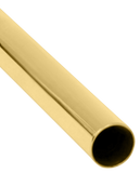 Cut to Length Polished Brass foot rail tubing 1.5" OD