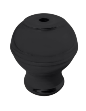 Decorative Adapter 1" tubing to any size tubing - All finishes Matte Blsck