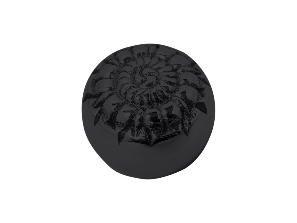 Decorative End Cap 1.5" - All finishes Matte Black