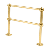 Double Line Post with Ball Fittings, 36" to 42" High - All finishes Polished Brass
