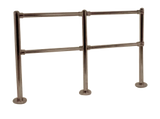 Double Line Post with Flush Fittings, 36" to 42" High - All finishes Oil-Rubbed Bronze