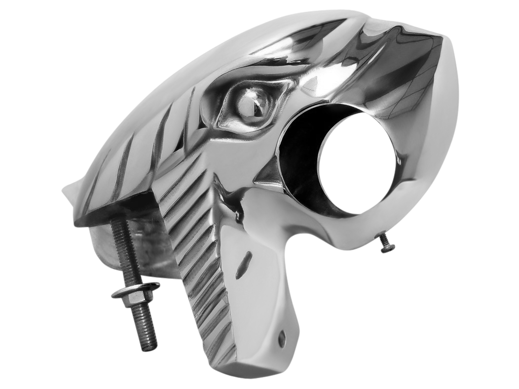 Eagle Head Arm Rail Bracket 2.0" - All finishes Satin Chrome