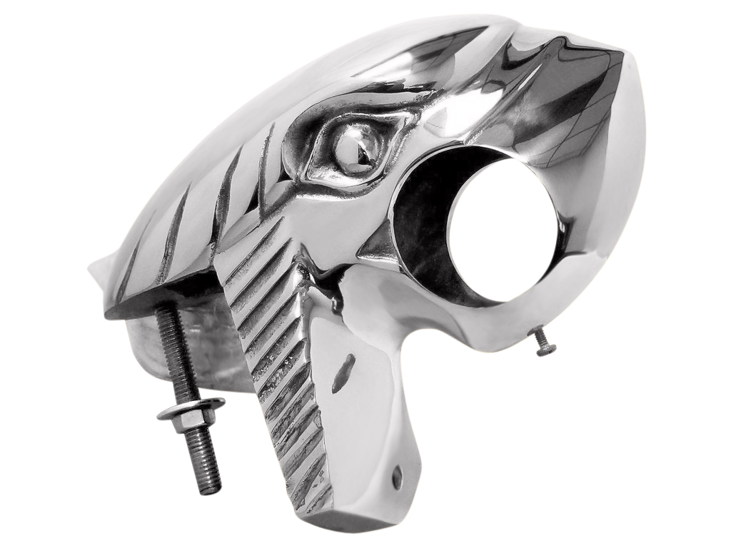 Eagle Head Arm Rail Bracket 2.0" - All finishes Polished Chrome