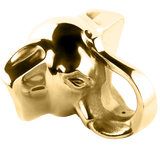 Elephant Head Arm Rail Bracket 2.0" - All finishes Polished Brass