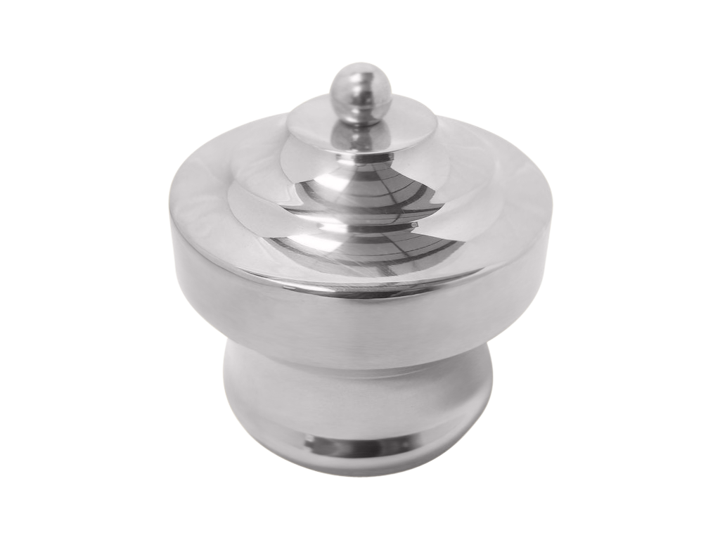Fancy End Cap 2" - All finishes Polished Chrome