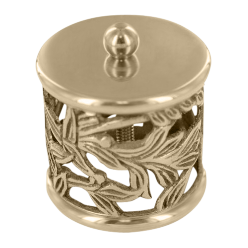 Filigree End Cap 1" - All finishes Polished Brass