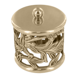 Filigree End Cap 1" - All finishes Polished Brass