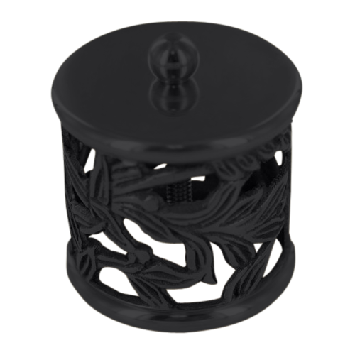 Filigree End Cap 1" - All finishes Matte Black