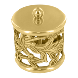 Filigree End Cap 2" - All finishes Polished Brass