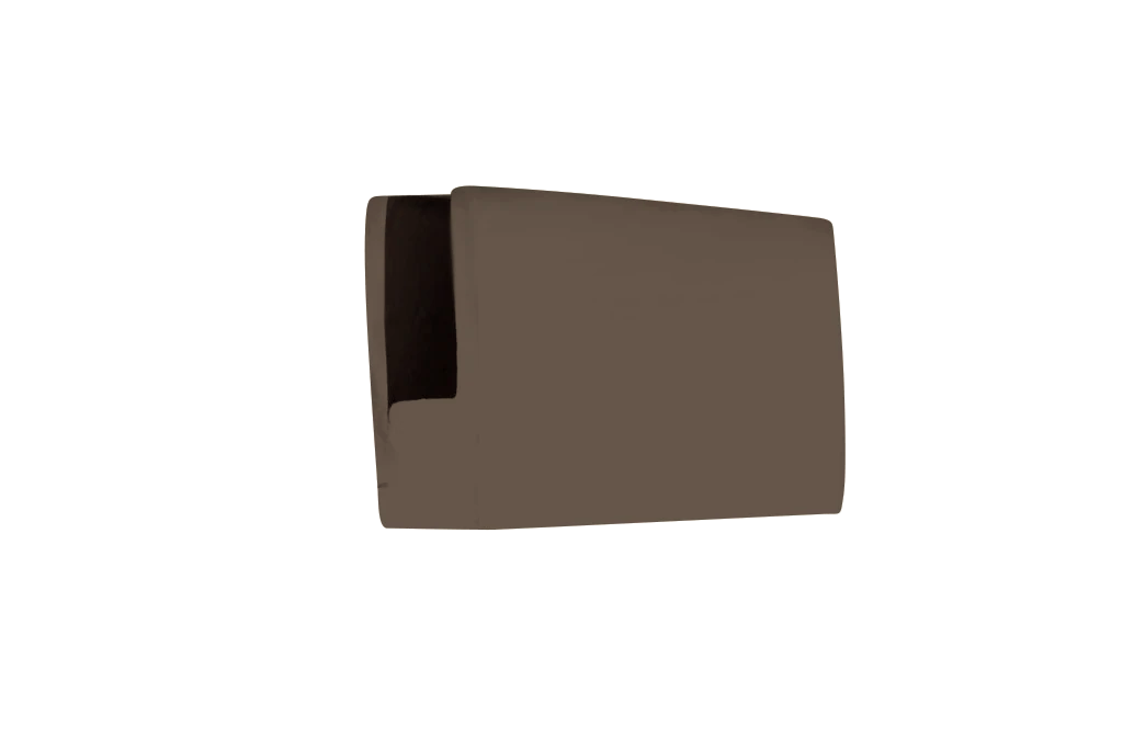 Flat Back Glass Clip for 1/4" - 3/8" Glass - All finishes Oil-Rubbed Bronze