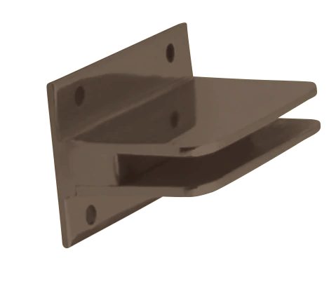 Flat Glass Clips (1/4" glass) - All finishes Oil-Rubbed Bronze