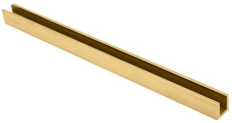 Canal en U con parte posterior plana con abertura de 1/2" - 95" de largo - Todos los acabados