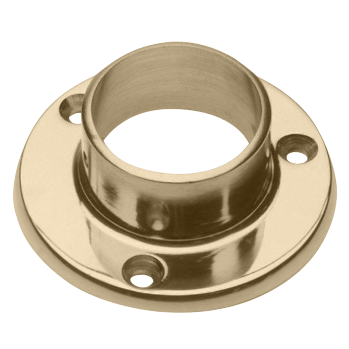 Floor Flange 2" OD with 5" Diameter Base - All finishes