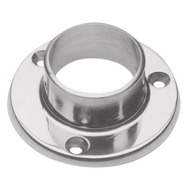 Floor Flange 2" OD with 5" Diameter Base - All finishes