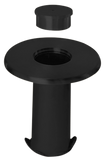 Floor Socket & Cap 2.0" - for uncarpeted floors - All finishes Matte Black