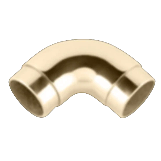 Flush 90 Curve (1.5") - All finishes Satin Brass