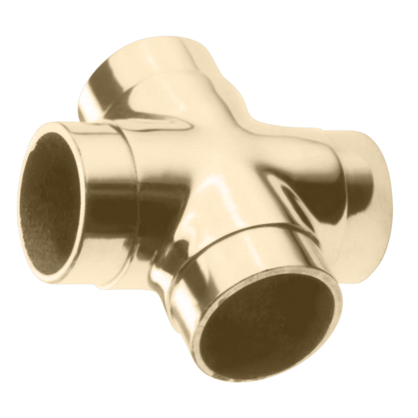 Flush Cross 1.5" - All finishes Satin Brass