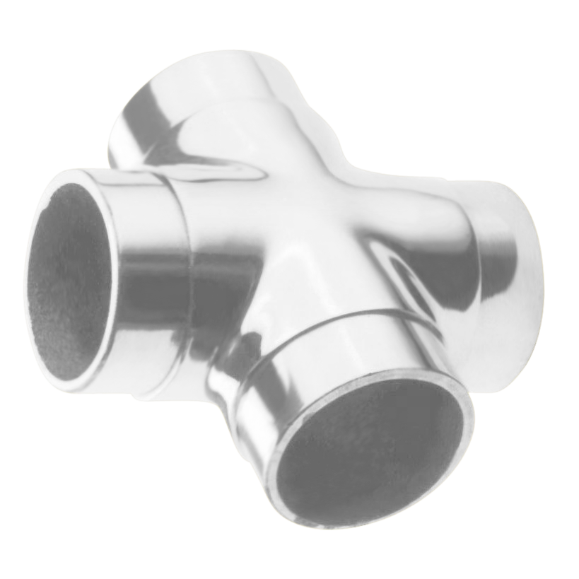 Flush Cross 1.5" - All finishes Satin Chrome