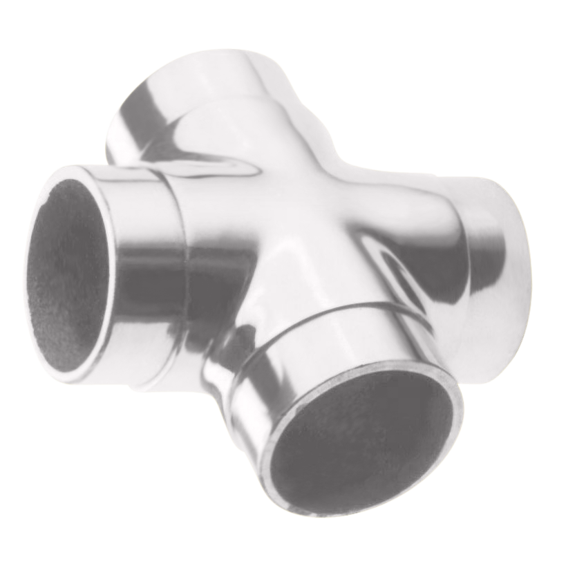 Flush Cross 1.5" - All finishes Polished Chrome