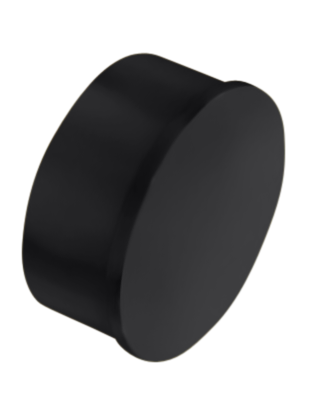 Flush Flat End Cap 1" - All finishes Matte Black