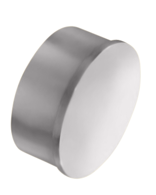 Flush Flat End Cap 1" - All finishes Polished Stainless Steel