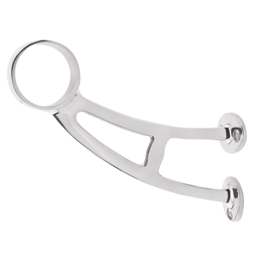 Foot Rail Bar Bracket 2.0" - All finishes Polished Stainless Steel